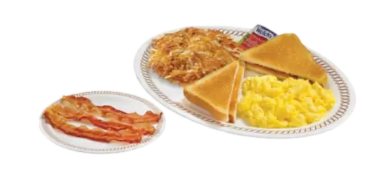 TWO EGG BREAKFAST with SIDE MEAT