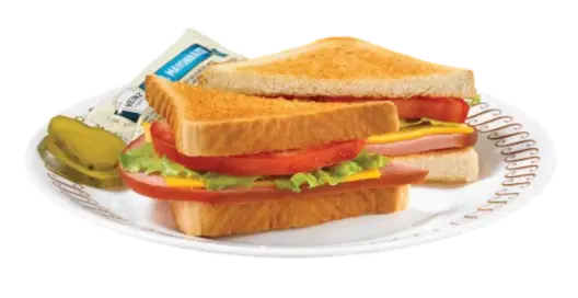 HAM & CHEESE (LETTUCE & TOMATO)