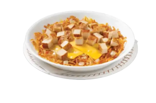 CHICKEN MELT HASHBROWN BOWL