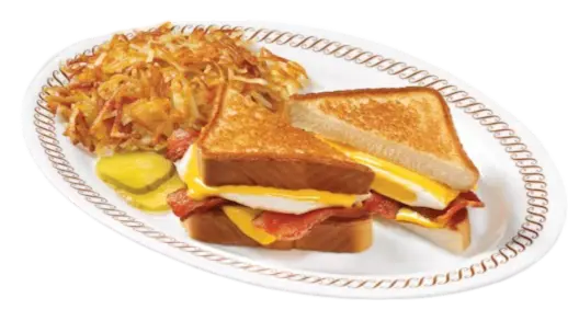 TEXAS BREAKFAST MELT with HASHBROWNS